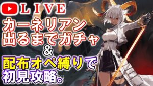 【アークナイツ】カーネリアン出るまでガチャ＆配布ナイツで初見攻略。  初見さん大歓迎♪【灯火序曲】【明日方舟・Arknights・명일방주】