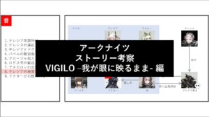 【アークナイツ】ストーリー考察 - VIGILO -我が眼に映るまま- 編【ドクター考察まとめ】