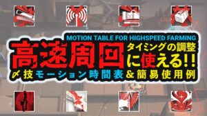 【アークナイツ】 超高速周回のタイミング調整に使える〆技モーション時間表&スキル使用例 /Arknights Motion Table for Speedrun