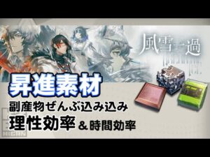 【アークナイツ】本当のイベントドロップ効率【風雪一過】