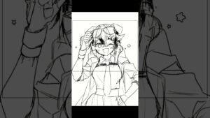 【アークナイツ】ジャッキーのイラストメイキング【Illustration Making】 #shorts