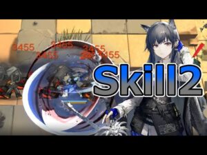 【アークナイツ大陸版】緘黙テキサス スキル2使用例（Texas the Omertosa Skill2）