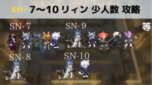 sn-7 8 9 10 リィン＋低レア攻略【アークナイツ】