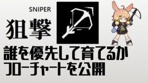 【アークナイツ】狙撃オペレーター 誰を優先して育てるか フローチャートを公開【初心者】