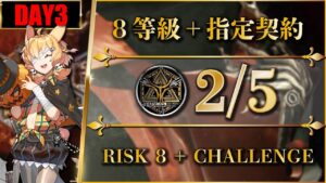 【危機契約#10】デイリー：2/5（置くだけ簡単：8等級 + 指定契約）灼熱の溶岩洞【アークナイツ | Arknights】